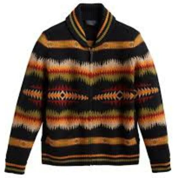 Pendleton Tye River Lambswool Full Zip Cardigan